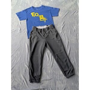 Youth M (10-12) Nike Football Tee DeMarini Baseball Knickers Outfit Set